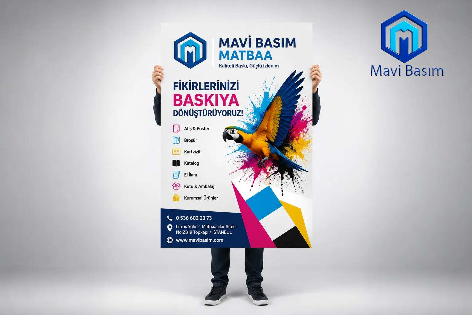 Papağan Görselli Tanıtım Posteri
