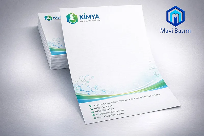 ANTETLİ KAĞIT BASKI - Mavi Basım Matbaa ANTETLİ KAĞIT BASKI - Mavi Basım Online Matbaa Baskı