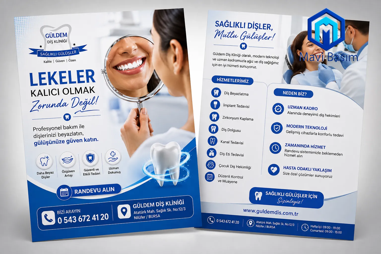 Diş Kliniği El İlanı Örneği