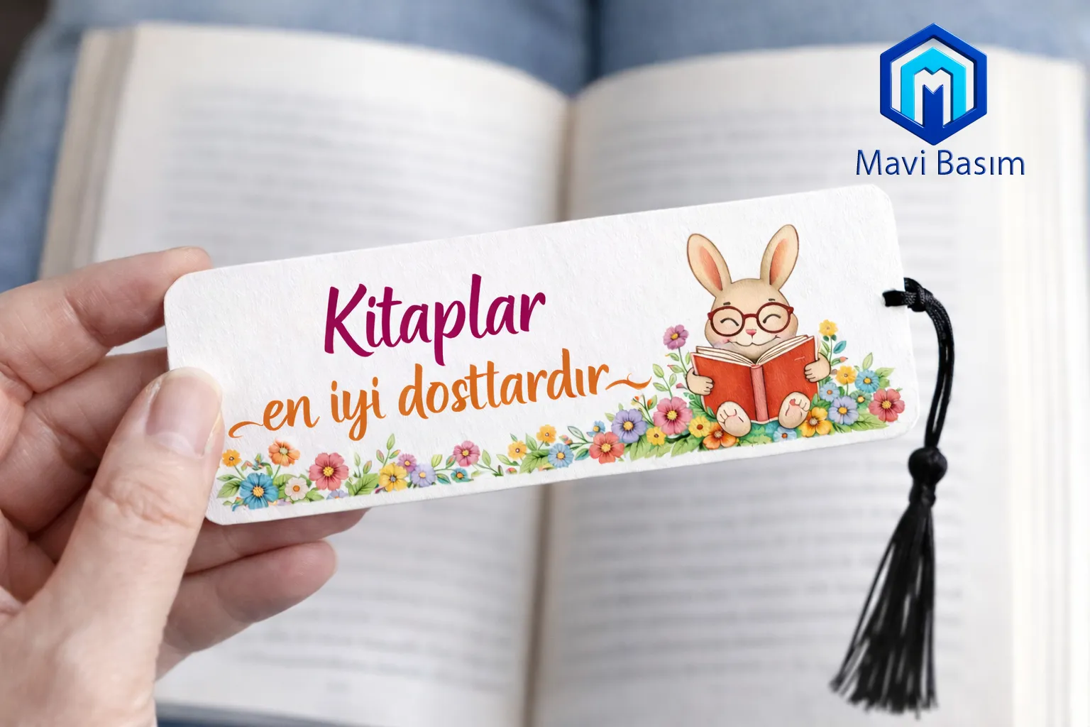 KİTAP AYRACI BASKI - Mavi Basım Matbaa KİTAP AYRACI BASKI - Mavi Basım Online Matbaa Baskı