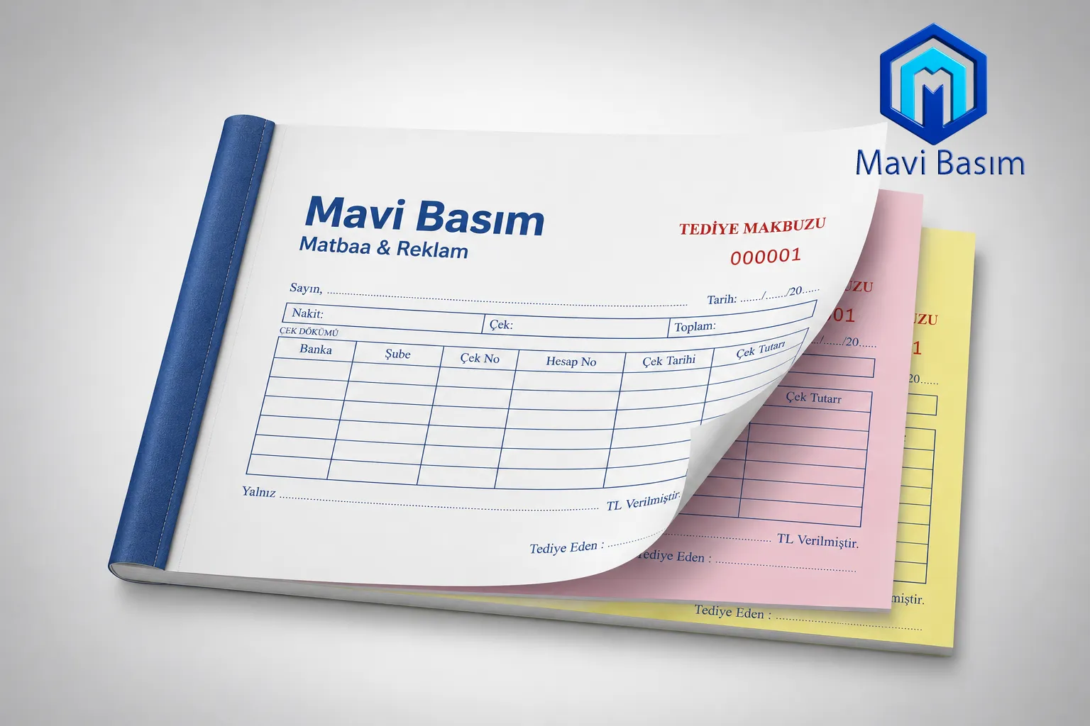 Numaratörlü ve otokopili tediye makbuzu baskısı Numaratörlü ve otokopili tediye makbuzu baskısı